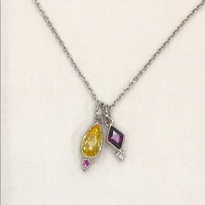 NWT Judith Ripka necklace. Sterling Silver, 17”.